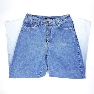 Vintage Bill Blass 90s Western Easy Ombre Tie-Dye Tapered Jeans Womens 10 Petite